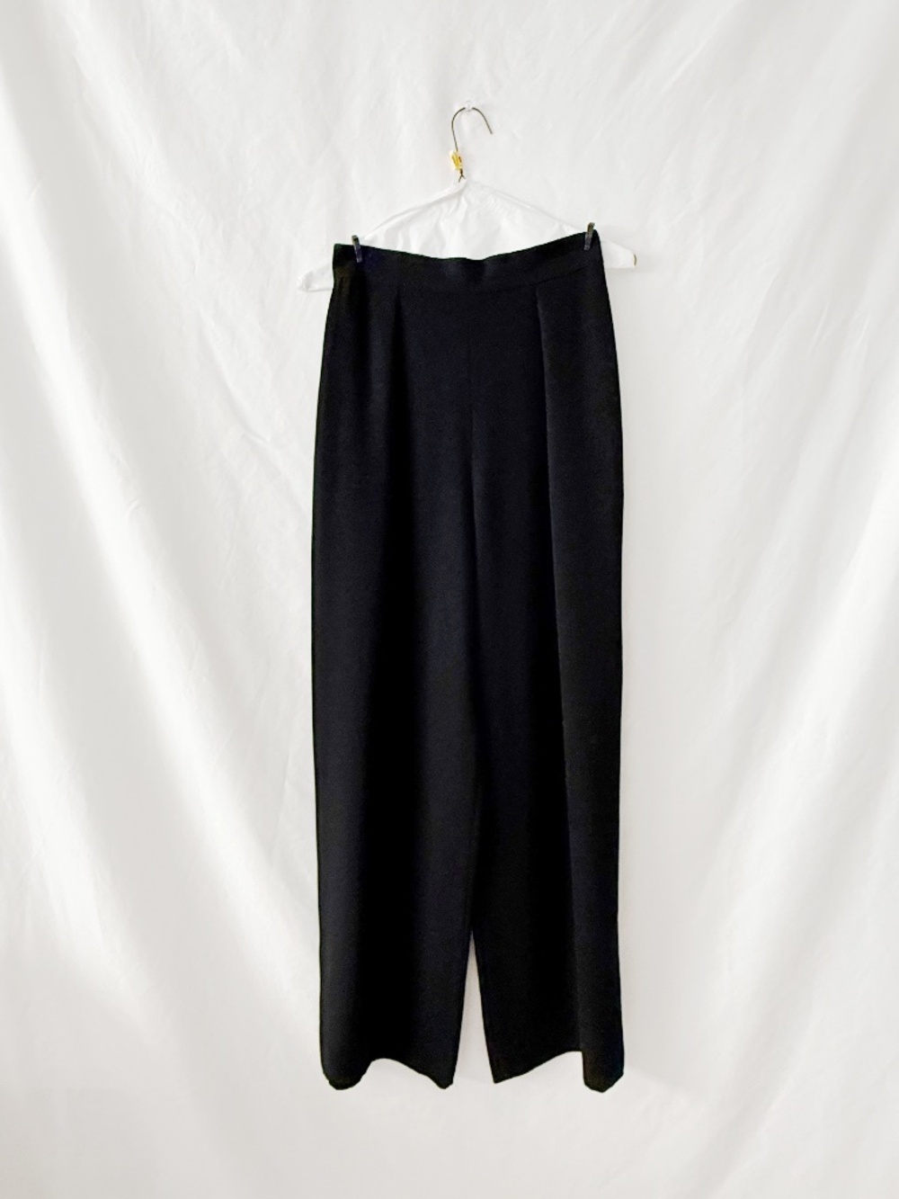 Black Silk Escada Pants